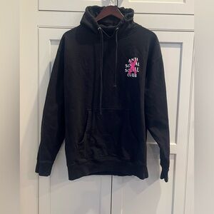 Anti Social Social Club Cancelled Fleece Sweatshirt 'Black' men’s size L